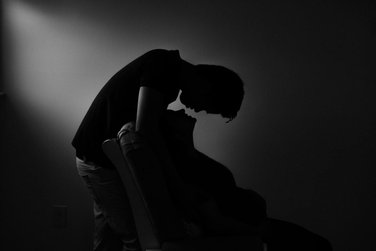 romantic silhouette couples photo