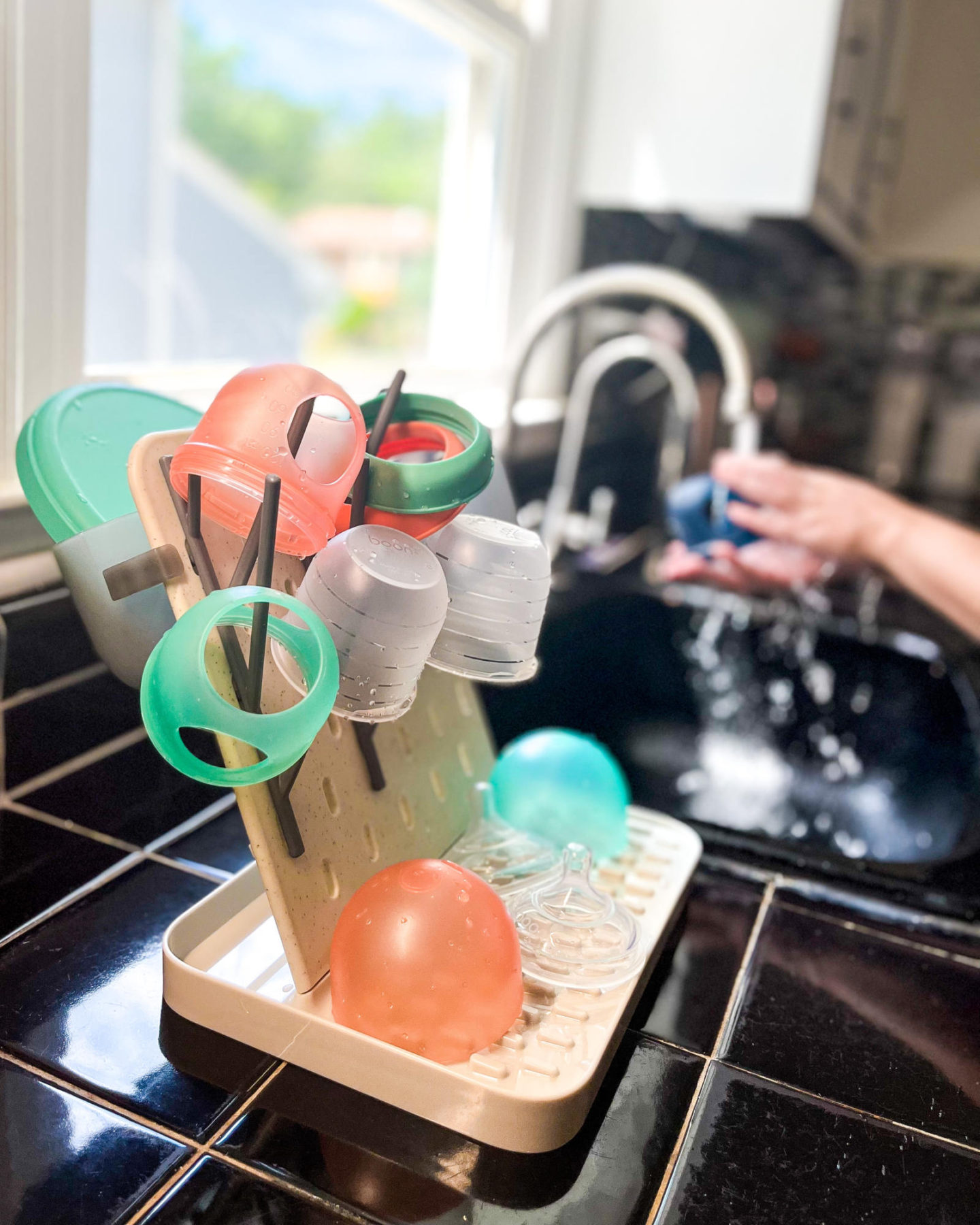 Boon groove drying rack